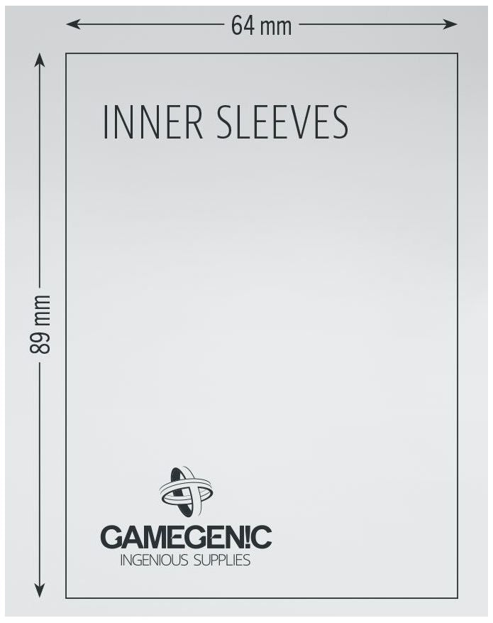 Gamegenic - Inner Card Sleeves (100 Sleeves Per Pack) Deck Box GameGenic   