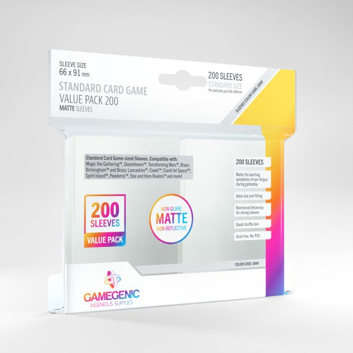 Gamegenic - Matte Standard Sleeves (200 pack) Deck Box GameGenic Default Title  