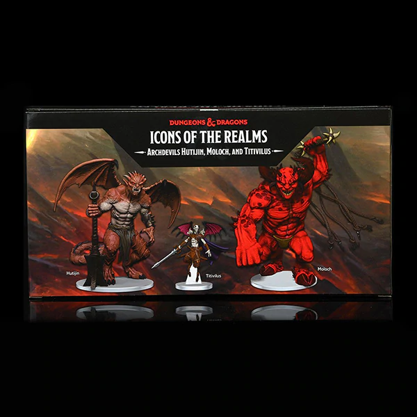 D&D Icons of the Realms Archdevils Hutijin, Moloch, Titivilus Dungeons & Dragons Lets Play Games   