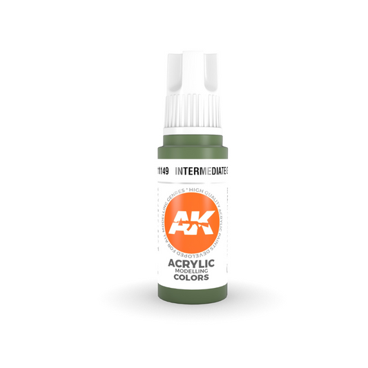 AK Interactve 3Gen Acrylics - Intermediate Green 17ml AK Gen3 Acrylics AK Interactive Default Title  