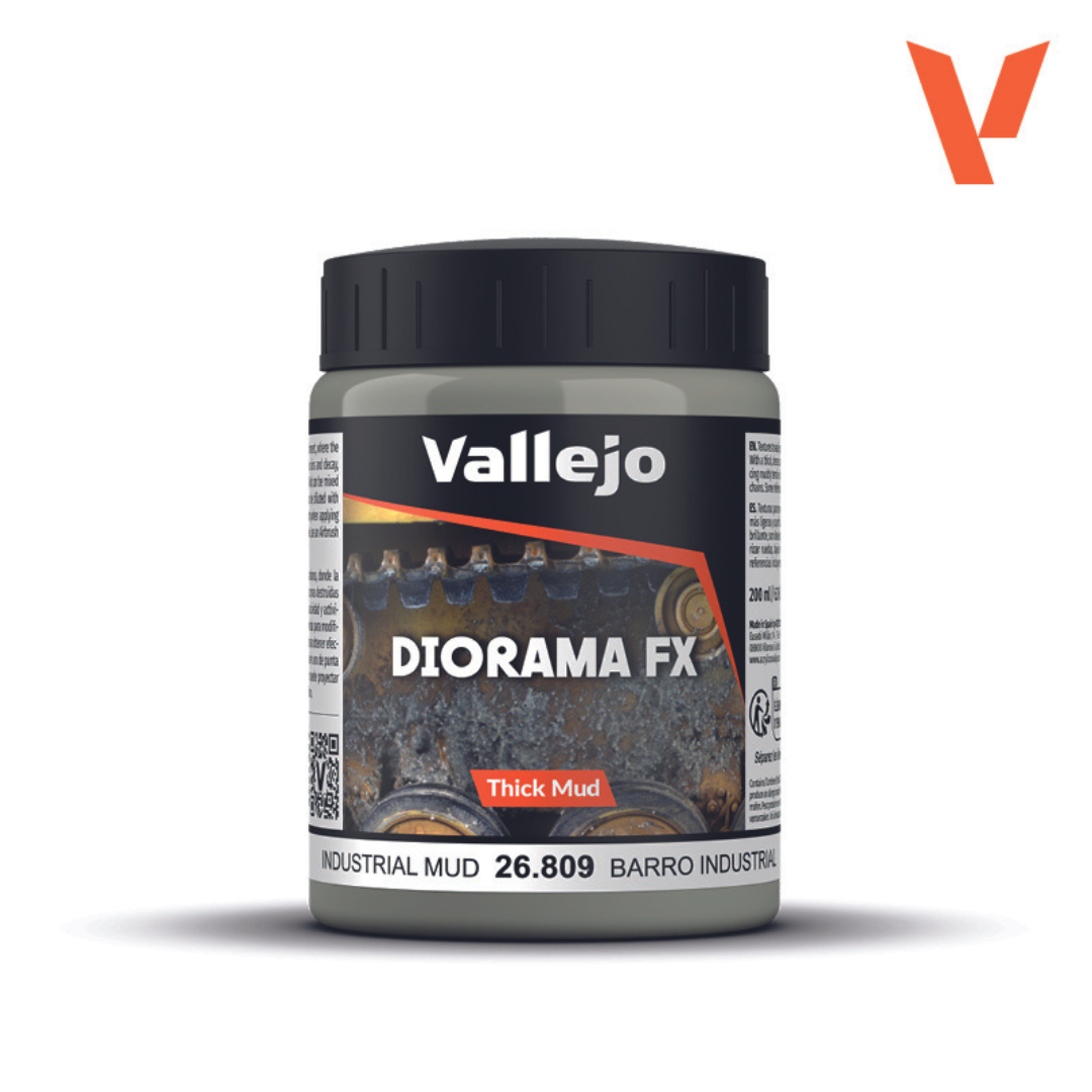 26.809 Vallejo Diorama FX - Industrial Mud 200ml Vallejo Diorama FX Vallejo Default Title  