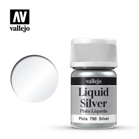 70.790 Vallejo Liquid Metallics: Silver Paints Vallejo Liquid Metallics Default Title  