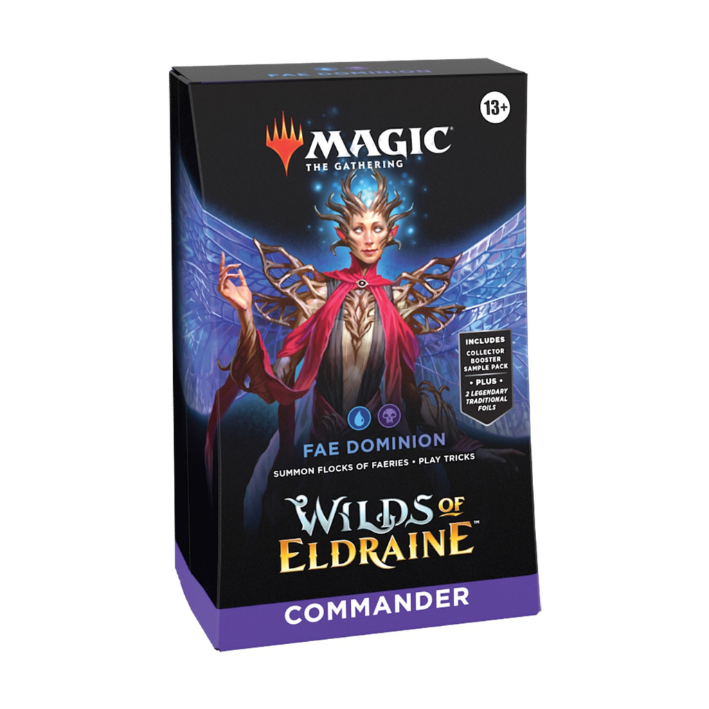 Magic Wilds of Eldraine Commander Deck: Fae Dominion Magic The Gathering Wizards of the Coast Default Title  