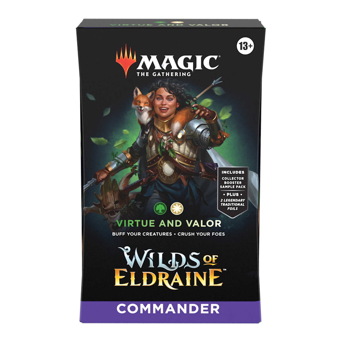 Magic Wilds of Eldraine Commander Deck: Virtue and Valor Magic The Gathering Wizards of the Coast Default Title  