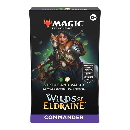 Magic Wilds of Eldraine Commander Deck: Virtue and Valor Magic The Gathering Wizards of the Coast Default Title  