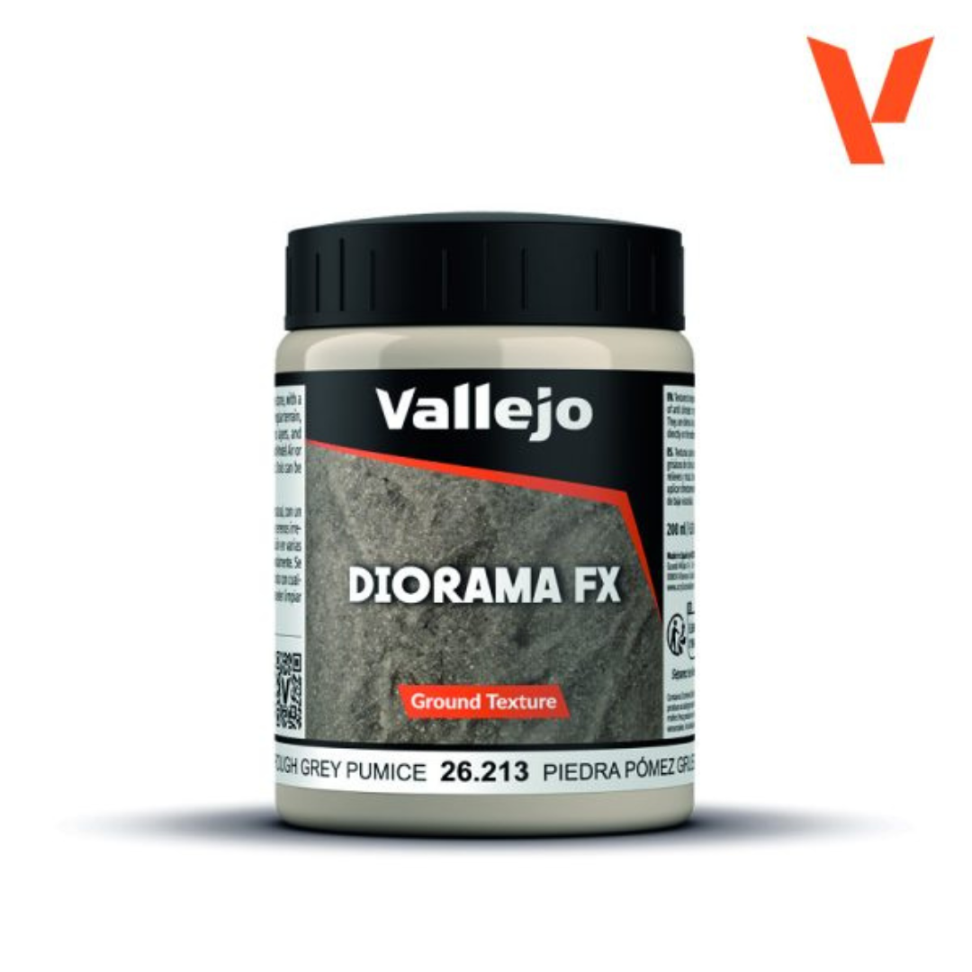26.213 Vallejo Diorama FX - Rough Grey Pumice 200ml Vallejo Diorama FX Vallejo Default Title  