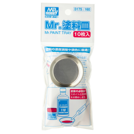 GN D175 Mr Paint Tray (10 pcs) Mr Hobby Accessories & Tools Mr Hobby   