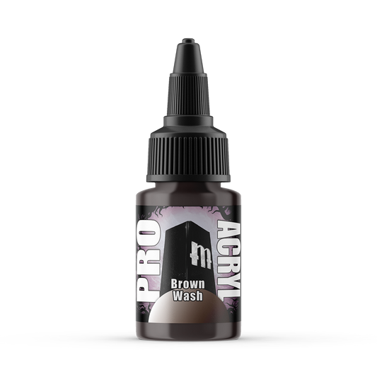 MPA-201 Monument Pro Acryl Washes - Brown Wash 22ml Monument Pro Acryl Paints Monument Hobbies   