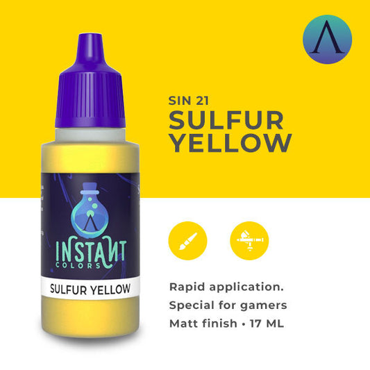Instant Colors Sin-21 17ml Sulfur Yellow Scale 75 Instant Colors Lets Play Games   