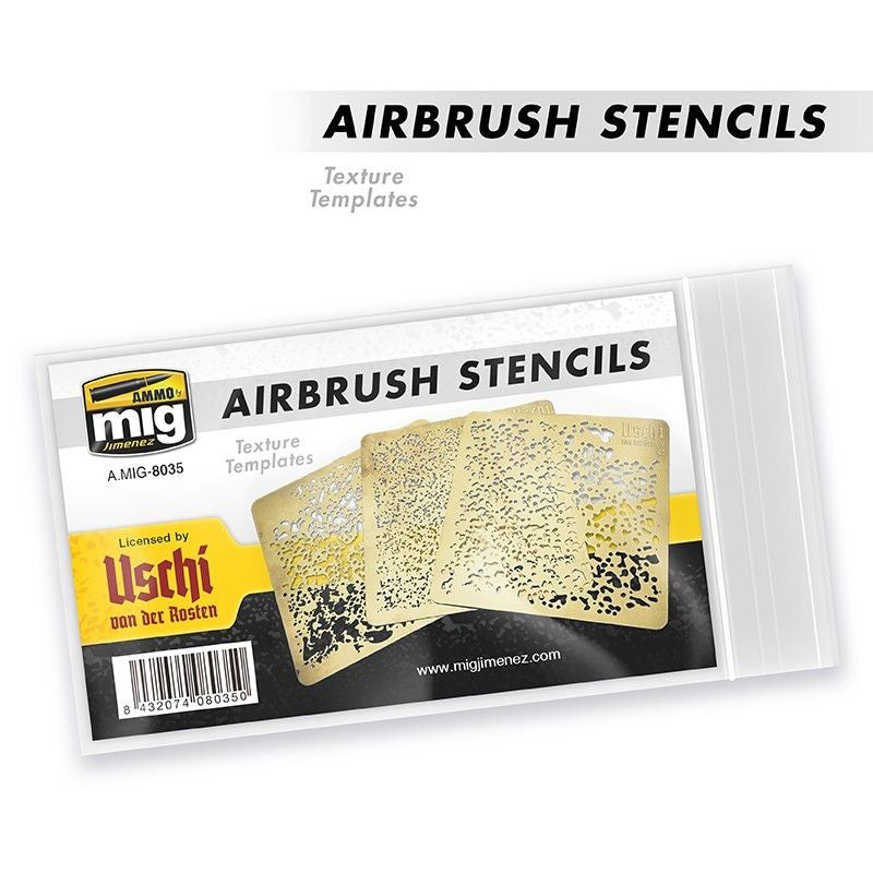 A.MIG-8035 Airbrush Stencils MIG Accessories Ammo by MIG   