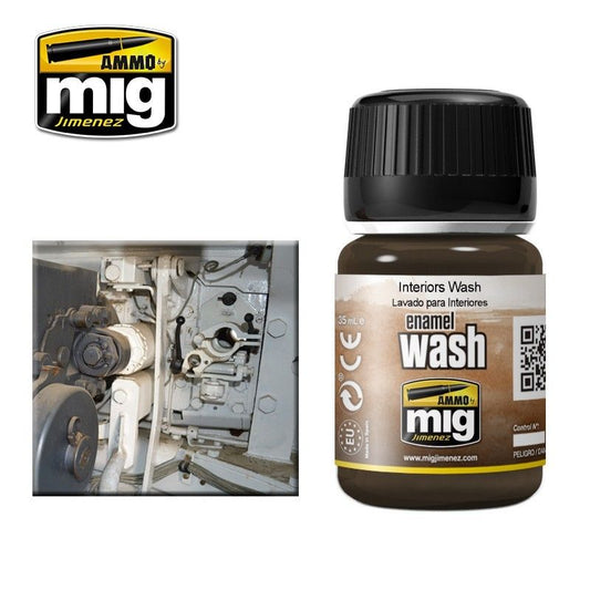 A.Mig-1003 Interiors Wash MIG Weathering Ammo by MIG   