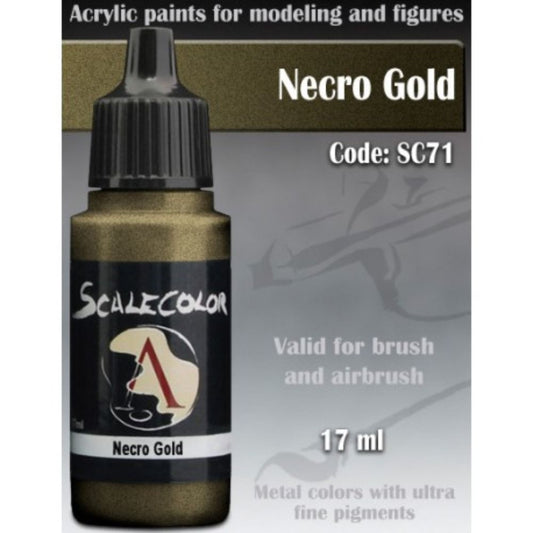 Scale 75 Scalecolor Metal n' Alchemy Necro Gold 17ml Scalecolor Paints Scale 75 Default Title  