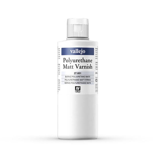 27.651 Vallejo Matte Varnish 200ml Vallejo Auxiliary Lets Play Games   