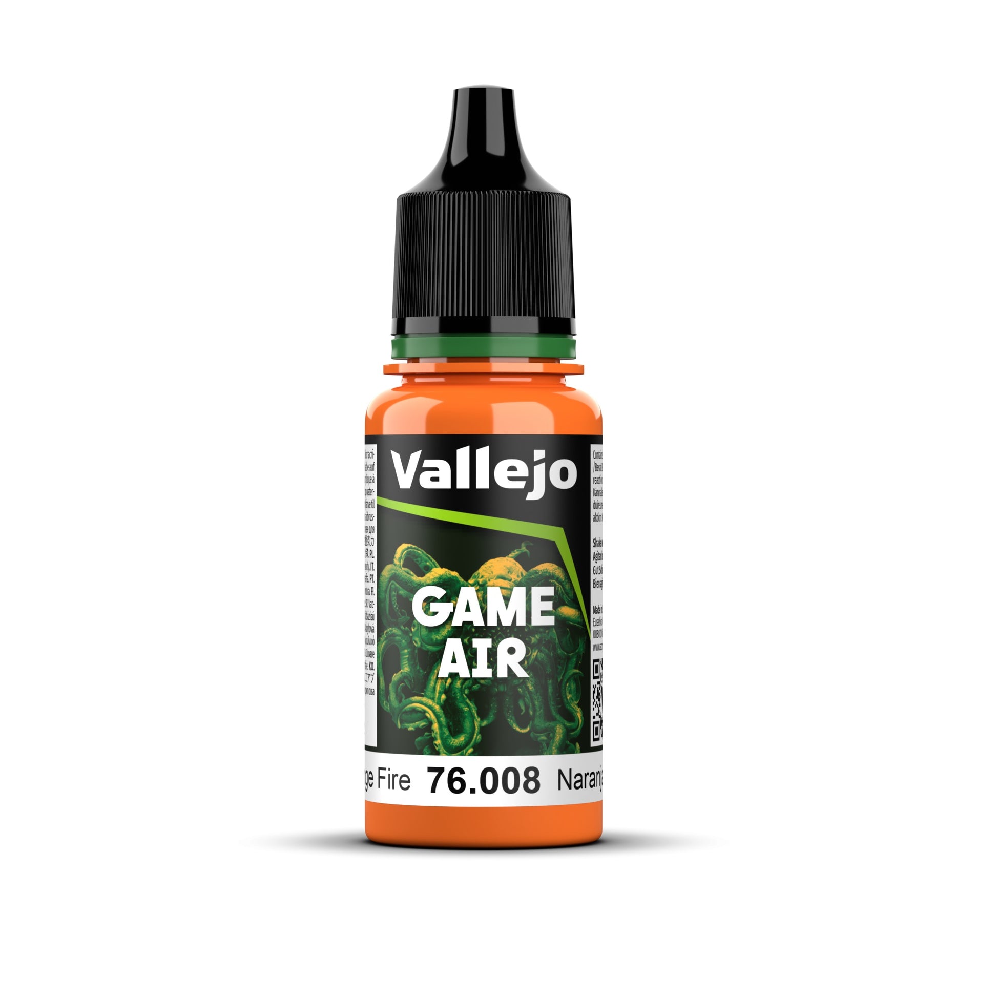 76.008 Game Air - Orange Fire 18 ml Vallejo Game Air Vallejo Default Title  