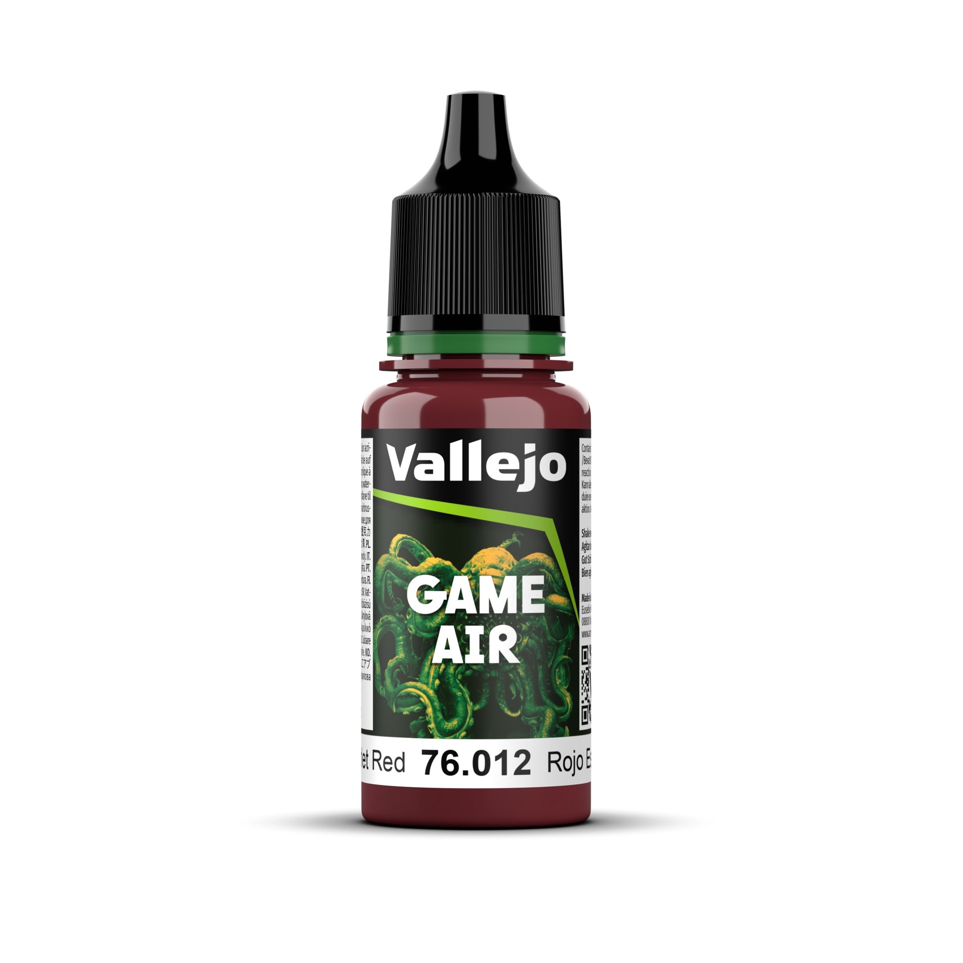 76.012 Game Air - Scarlet Red 18 ml Vallejo Game Air Vallejo Default Title  