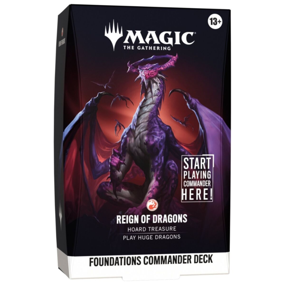 Magic Foundations - Starter Commander - Reign of Dragons Magic The Gathering Wizards of the Coast Default Title