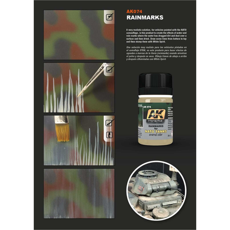 AK Interactive Weathering: Rainmarks Effects 35ml Enamel Paint AK Interactive AK Interactive