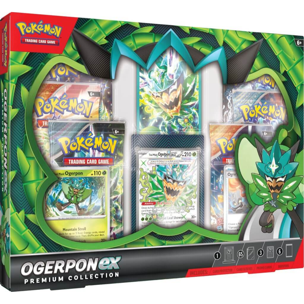 POKÉMON TCG Ogerpon ex Premium Collection Pokemon Mega Evolution Base Set Pokémon TCG