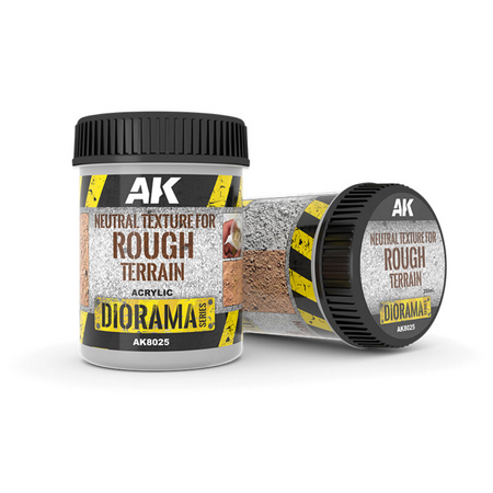 AK Interactive Dioramas: Neutral Texture For Rough Terrains - 250ml - Base Product (Acrylic) AK Interactive Diorama Series Lets Play Games Default Title