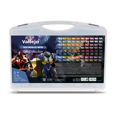 Vallejo True Metallic Metal Case - 80 Colour Paint Set Vallejo True Metallic Vallejo Default Title