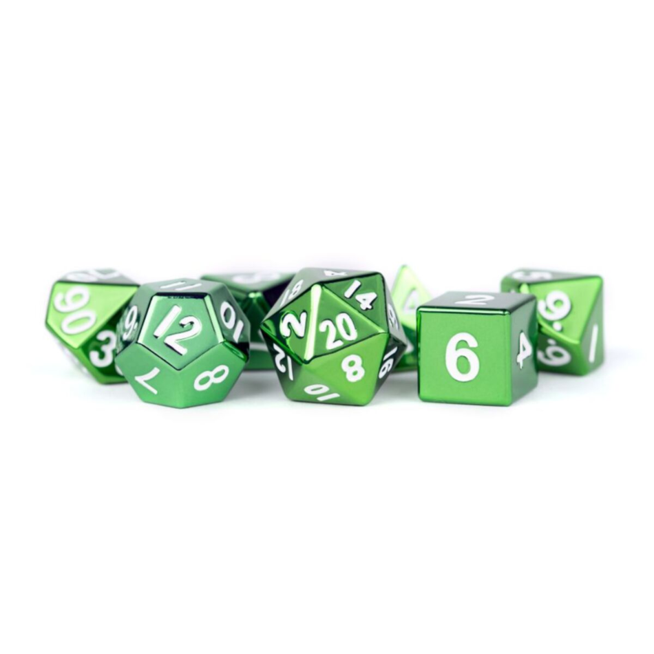 Fanroll: 16mm Metal Polyhedral Dice Set: Green