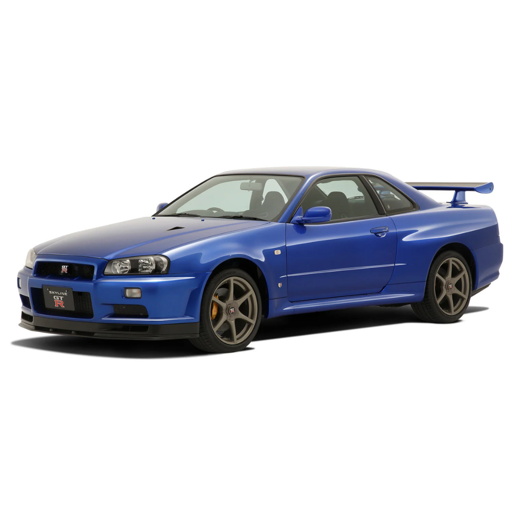 1/32 NISSAN R34 SKYLINE GT-R BAYSIDE BLUE Model Car Kit Aoshima Default Title