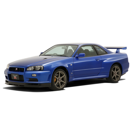 1/32 NISSAN R34 SKYLINE GT-R BAYSIDE BLUE Model Car Kit Aoshima Default Title