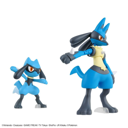 Pokemon Model Kit Riolu & Lucario Pokemon Model Kit Bandai Pokemon