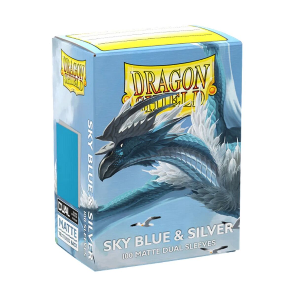 Dragon Shield: Sleeves – Matte Dual – Sky Blue & Silver Card Sleeves Dragon Shield Default Title