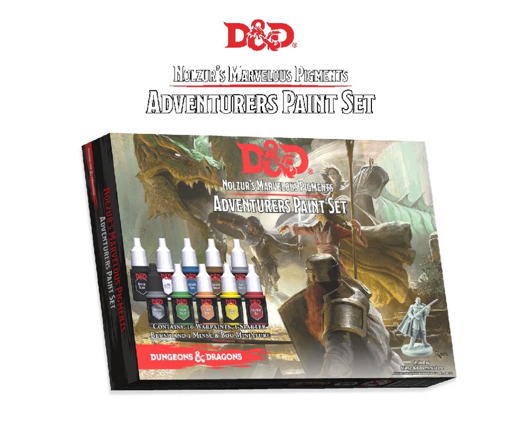 D&D Nolzurs Marvelous Pigments Adventurers Paint Set Dungeons & Dragons WizKids   
