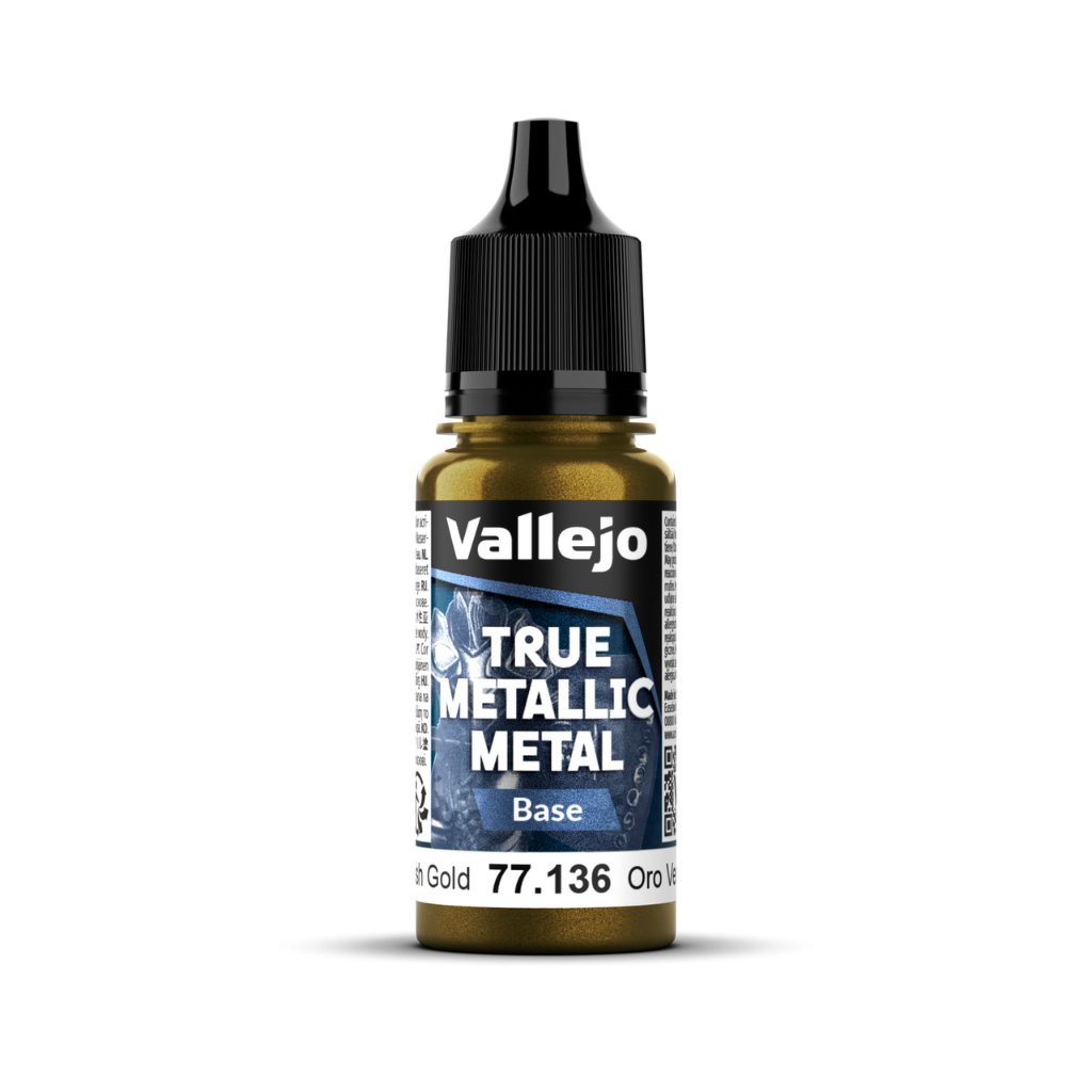 Vallejo True Metallic Metal: Base - Greenish Gold 18 ml Vallejo True Metallic Vallejo Default Title