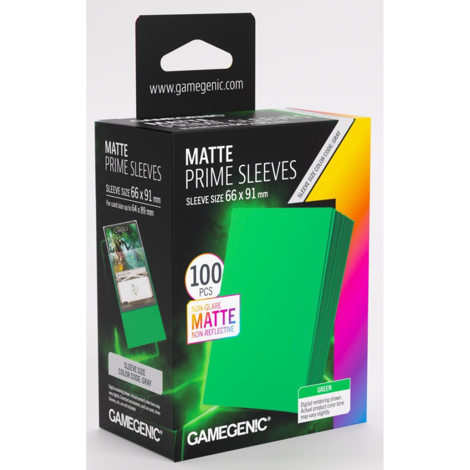 Gamegenic - Matte Prime Card Sleeves - Green (100 Sleeves Pack) Deck Box GameGenic Default Title