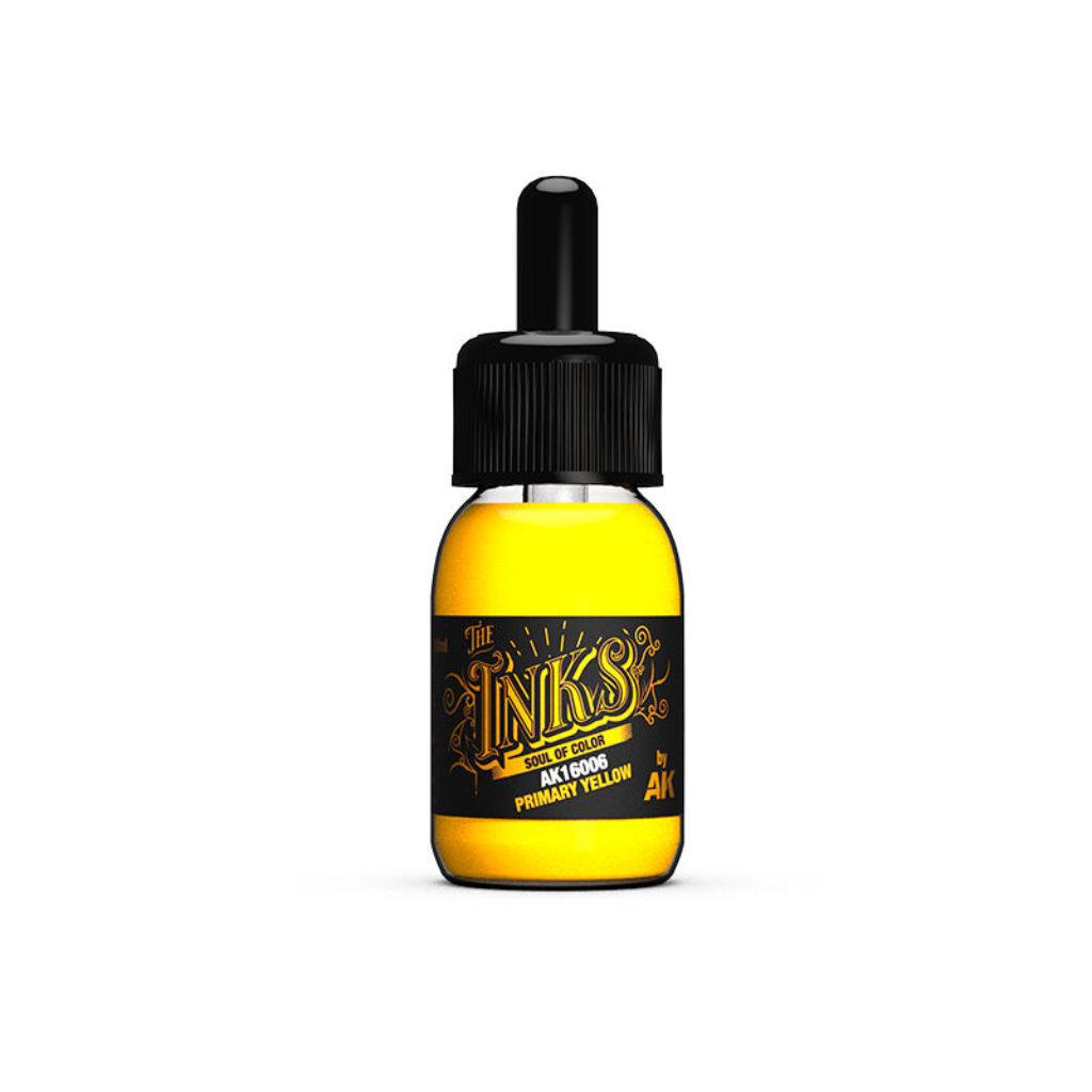 AK Interactive The INKS: Primary Yellow 30ml Acrylic Ink AK Interactive AK Interactive