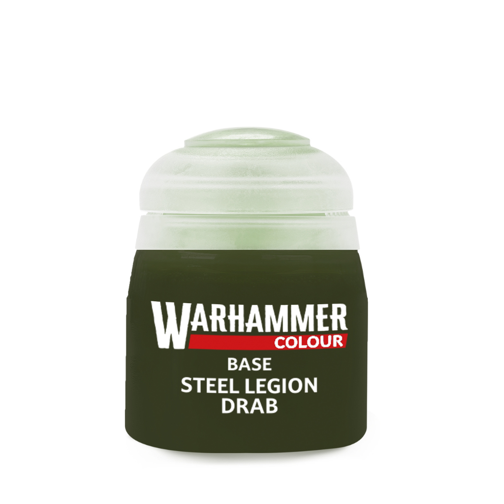 Warhammer Colour: Base - Steel Legion Drab 12ml Citadel Base Warhammer Colour