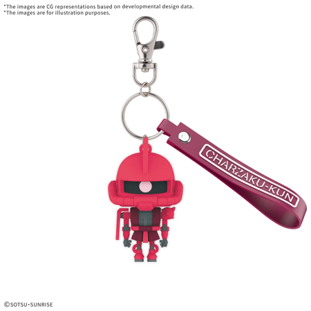 CHARZAKU-KUN 3D RUBBER MASCOT KEYCHAIN Bandai Accessories Bandai Default Title
