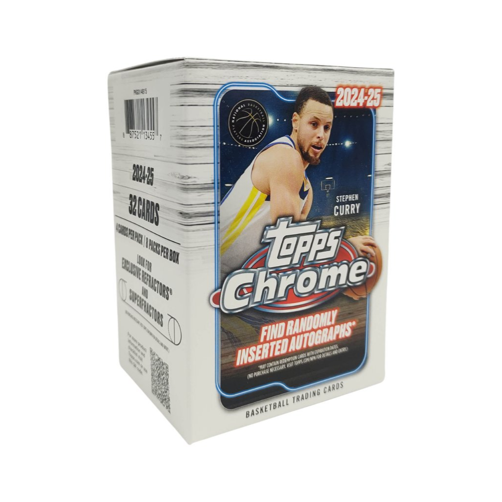 2024/25 Topps Chrome NBA Basketball Value Blaster Box Sports Cards Panini Default Title