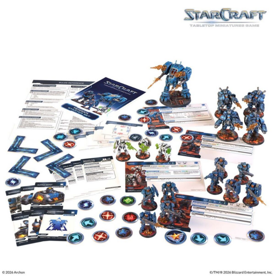 Starcraft Miniatures Games: Terran Starter Set