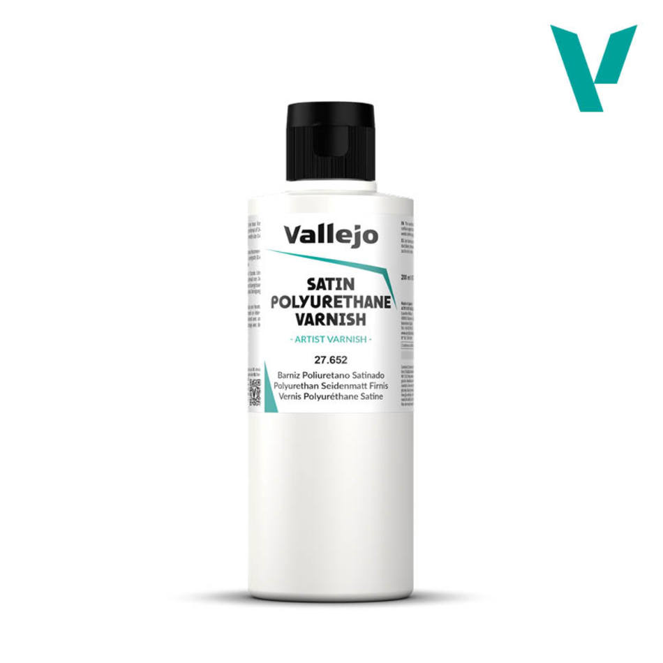 Vallejo Satin Polyurethane Varnish 200ml Vallejo Auxiliary Lets Play Games Default Title
