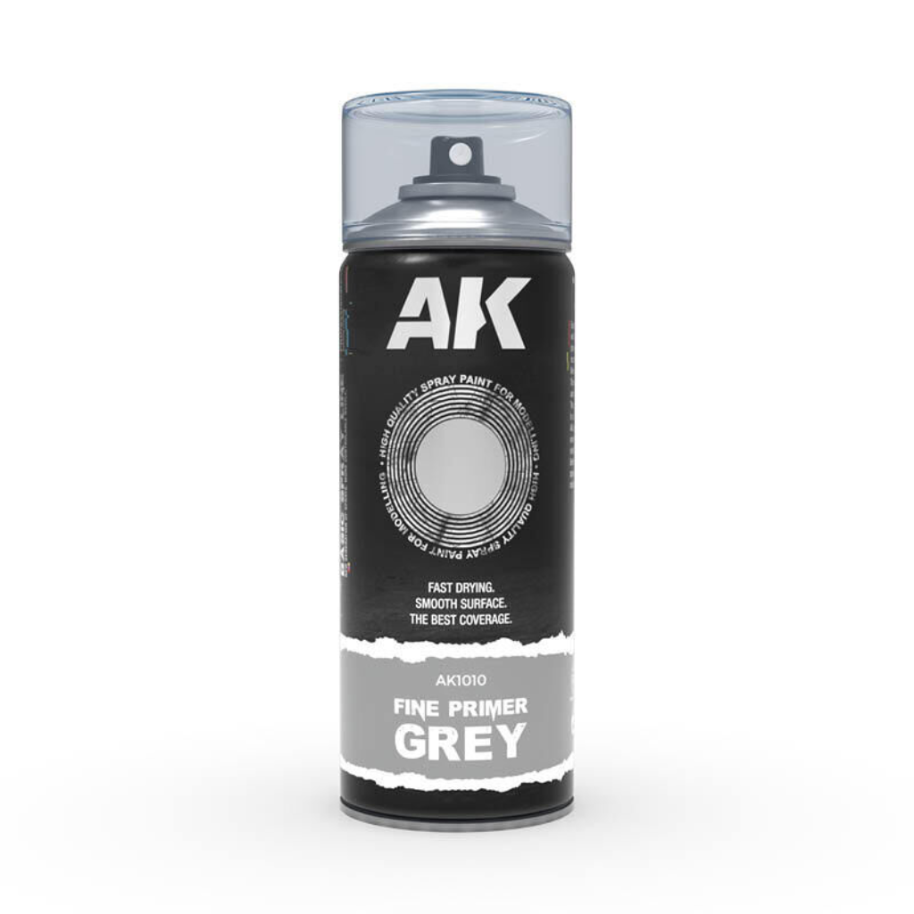 AK Interactive Fine Primer Grey - Spray Paint 400ml AK Primer AK Interactive