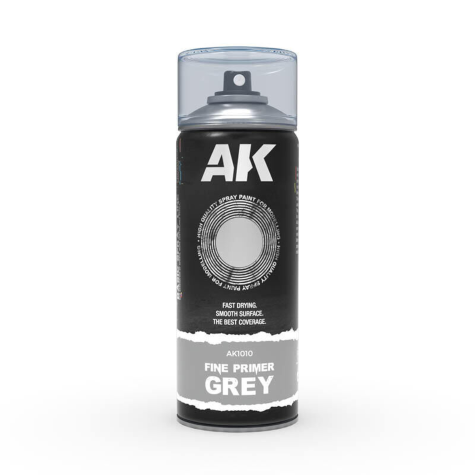 AK Interactive Fine Primer Grey - Spray Paint 400ml AK Primer AK Interactive
