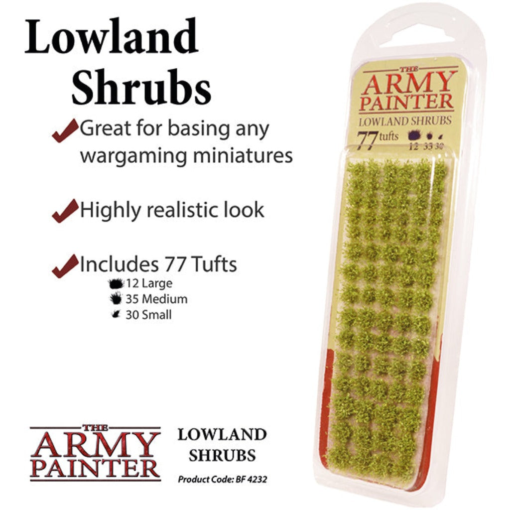 Army Painter Basing - Lowland Shrub Battlefield Basing War and Peace Games Default Title  