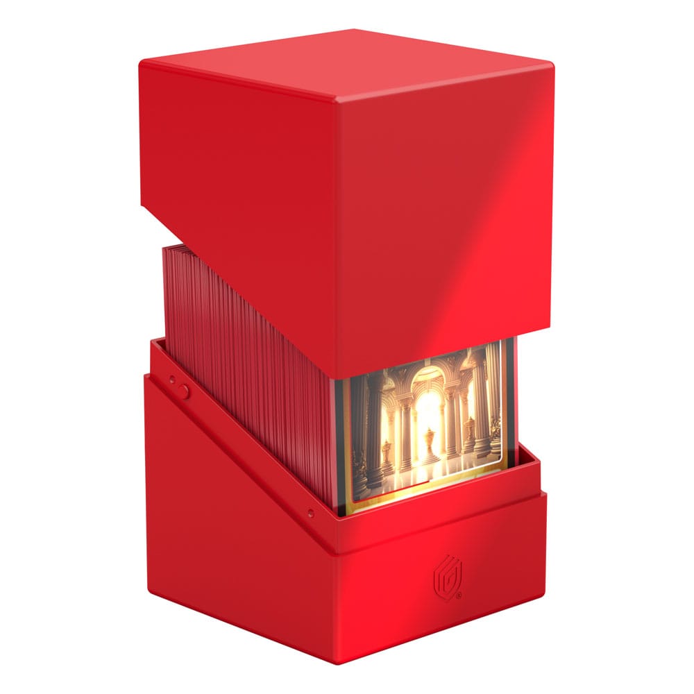 Ultimate Guard Boulder 100+ Solid Red Deck Box Ultimate Guard   
