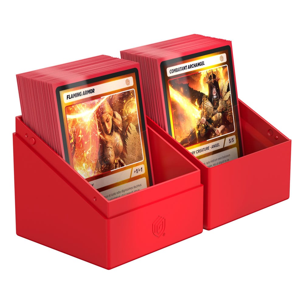 Ultimate Guard Boulder 100+ Solid Red Deck Box Ultimate Guard   