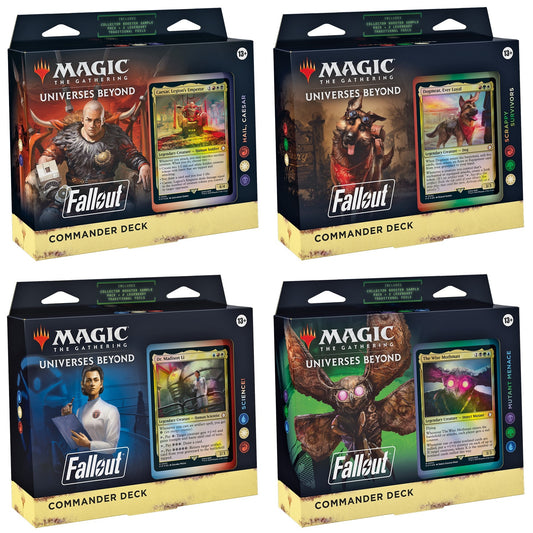 Magic The Gathering - Fallout Commander Decks Complete Set Magic The Gathering Wizards of the Coast Default Title  