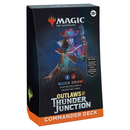 Magic The Gathering - "Quick Draw" Thunder Junction Commander Deck Magic The Gathering Wizards of the Coast Default Title  