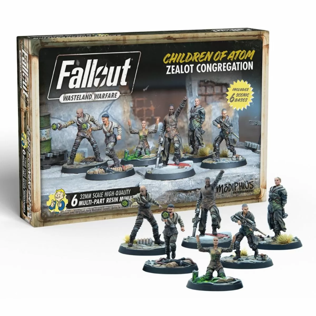 Fallout Wasteland Warfare - Children of Atom Zealot Congregation Fallout Factions Modiphius Entertainment Default Title