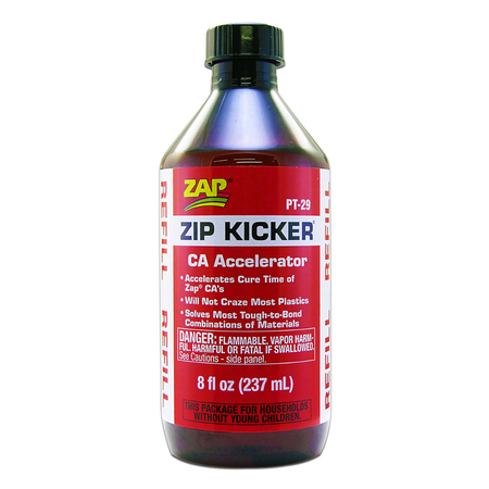 Zap-A-Gap Zip-Kicker CA Accelerator Refll Bottle 8oz/237ml Tools & Materials Zap Default Title