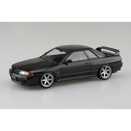1/32 Nissan R32 Skyline GT-R Custom Wheel (Black Pearl Metallic) Model Car Kit Aoshima