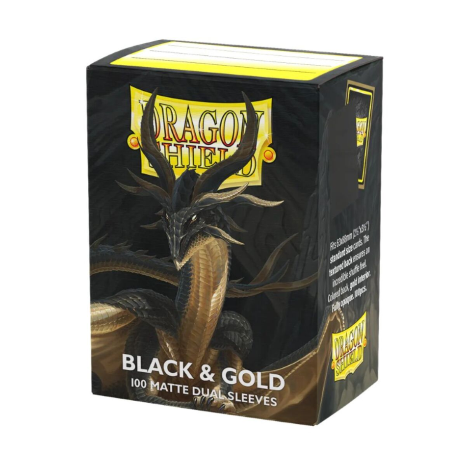 Dragon Shield: Sleeves – Matte Dual – Black & Gold Card Sleeves Dragon Shield Default Title