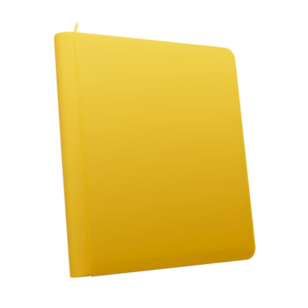 Palms off Gaming - STEALTH 12 Pocket Zip Trading Card Binder - YELLOW Binder Palms Off Gaming Default Title